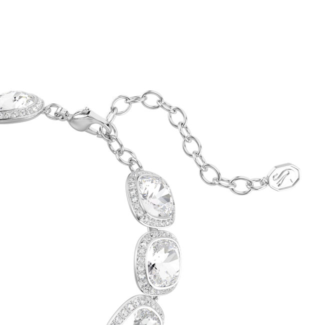 SWAROVSKI Una Angelic bracelet, Cushion cut, White, Rhodium plated 5751558