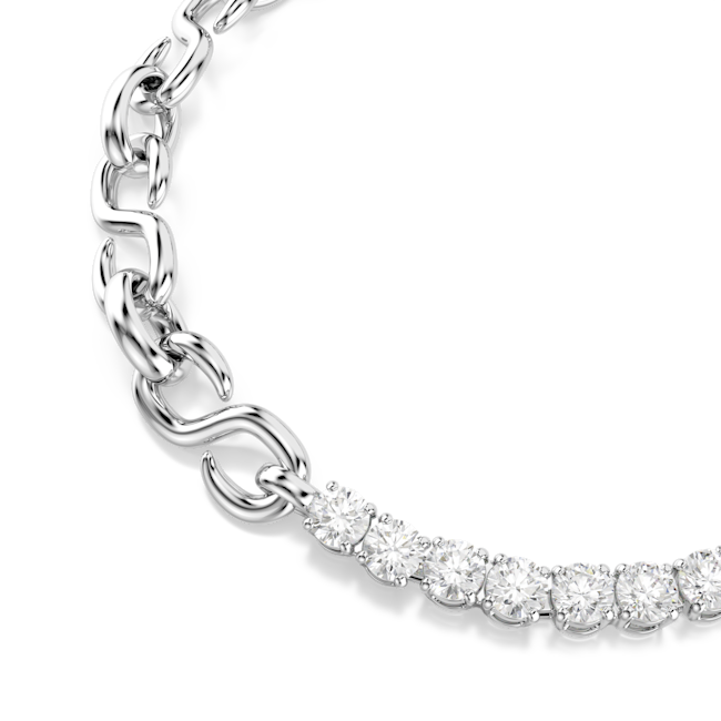 SWAROVSKI Matrix bracelet Rhodium plated 5753926