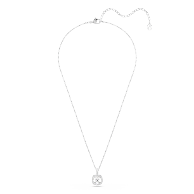 SWAROVSKI Una Angelic pendant, Cushion cut, White, Rhodium plated 5754340
