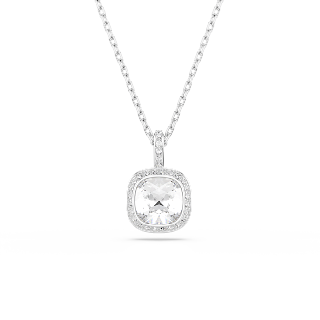 SWAROVSKI Una Angelic set, Cushion cut, White, Rhodium plated 5754343