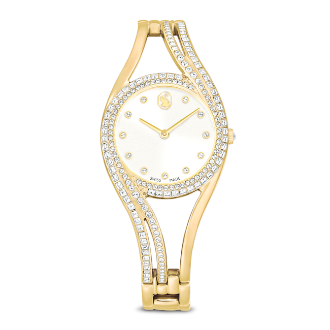 SWAROVSKI Hyperbola bangle watch Metal bracelet Gold tone 5754534