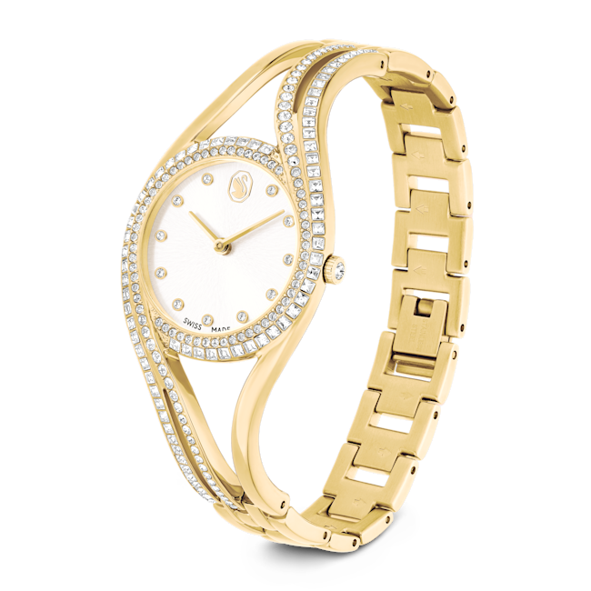 SWAROVSKI Hyperbola bangle watch Metal bracelet Gold tone 5754534
