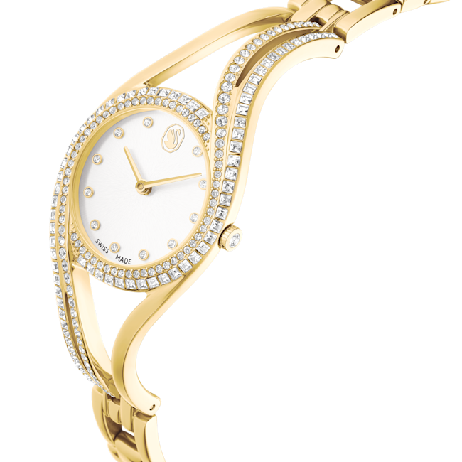 SWAROVSKI Hyperbola bangle watch Metal bracelet Gold tone 5754534