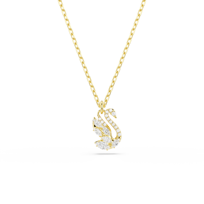 SWAROVSKI Swan pendant 18K gold finish 5754626