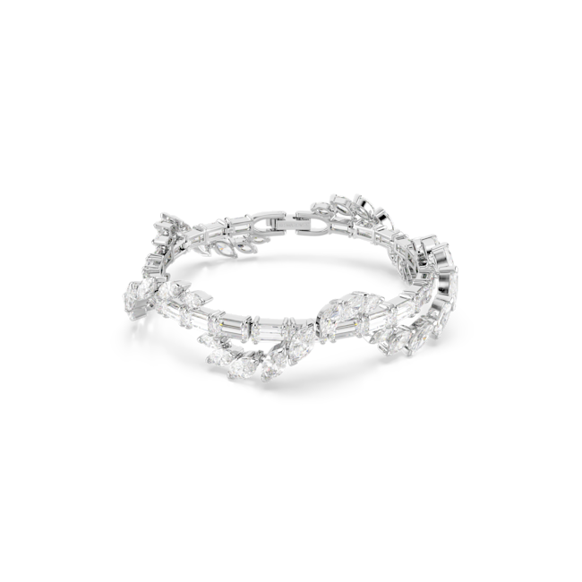 SWAROVSKI Mesmera bracelet, Mixed cuts, White, Rhodium plated 5754818