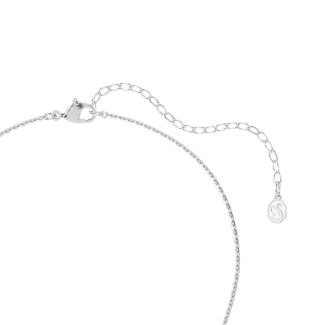 Swarovski Ariana Grande x Swarovski pendant, Round cut, Flower, White, Rhodium plated 5755817