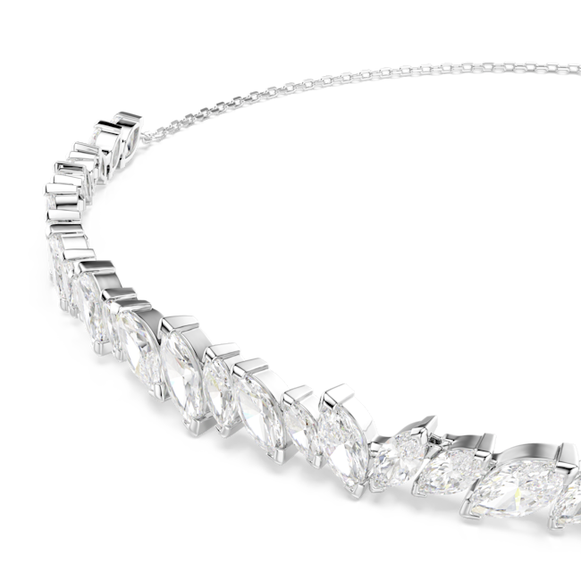 SWAROVSKI Mesmera choker, Marquise cut, White, Rhodium plated 5755905