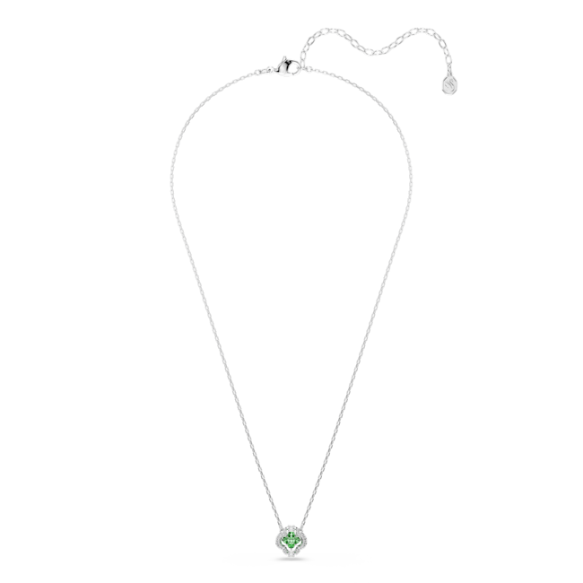 SWAROVSKI Una Angelic pendant, Mixed cuts, Green, Rhodium plated 5757785
