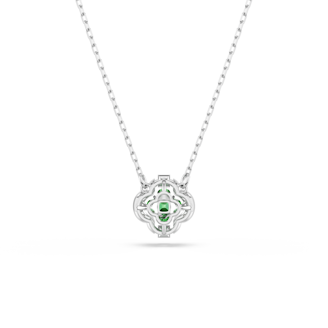 SWAROVSKI Una Angelic pendant, Mixed cuts, Green, Rhodium plated 5757785
