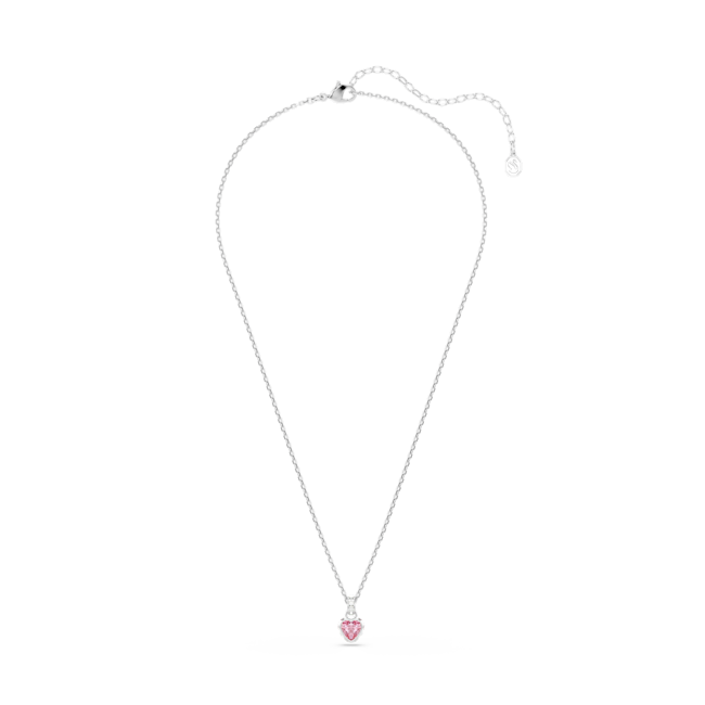 SWAROVSKI Chroma pendant, Mixed cuts, Pink, Rhodium plated 5757789