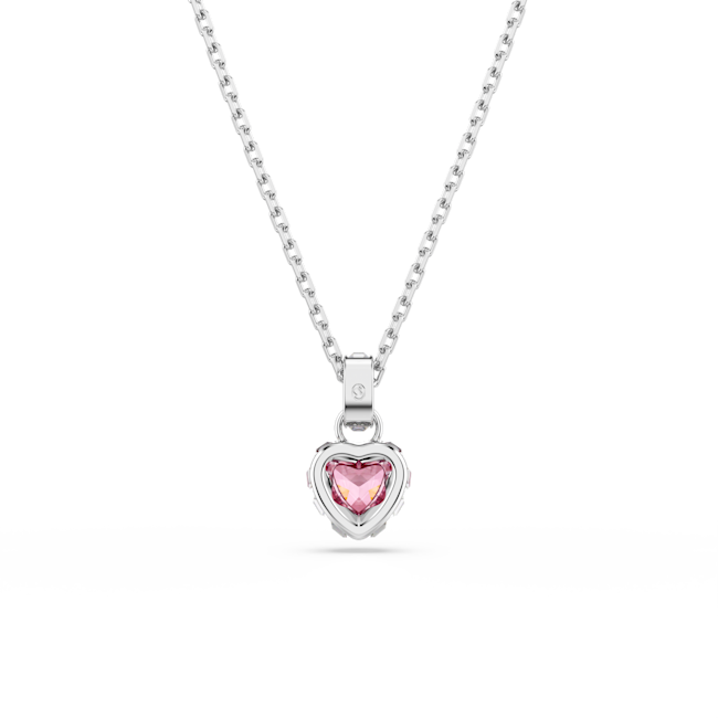 SWAROVSKI Chroma pendant, Mixed cuts, Pink, Rhodium plated 5757789