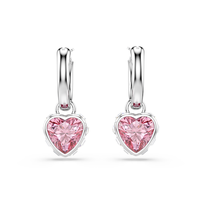 SWAROVSKI Chroma drop earrings Pink Rhodium plated 5757814