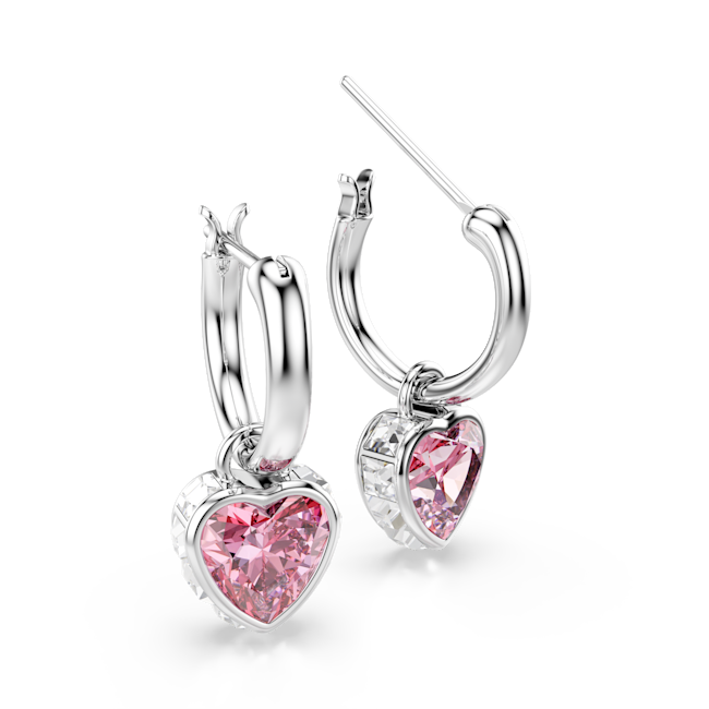 SWAROVSKI Chroma drop earrings Pink Rhodium plated 5757814