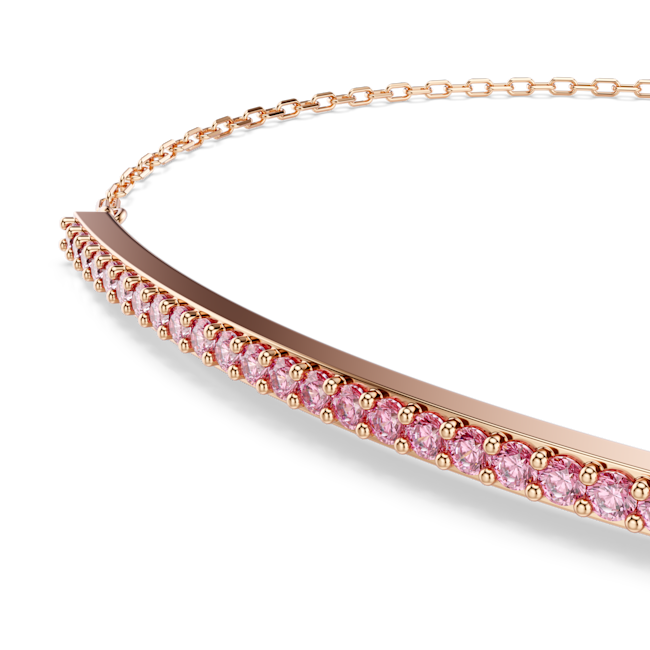 SWAROVSKI Only bracelet, Round cut, Pink, 18K rose gold finish 5757999