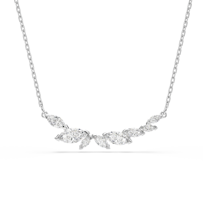 SWAROVSKI Mesmera necklace, Marquise cut, White, Rhodium plated 5759838