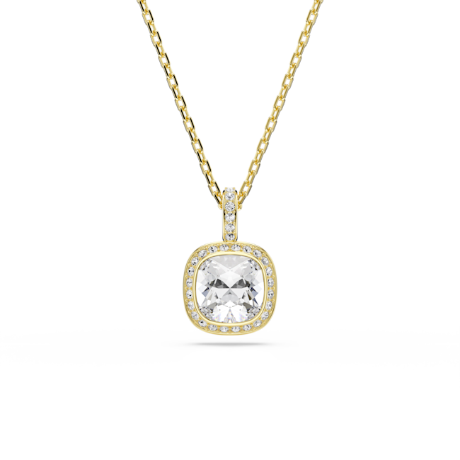 SWAROVSKI Una Angelic pendant, Cushion cut, White, 18K gold finish 5764761
