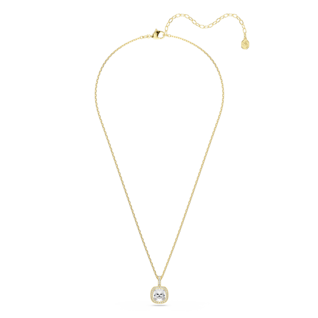 SWAROVSKI Una Angelic pendant, Cushion cut, White, 18K gold finish 5764761