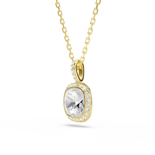 SWAROVSKI Una Angelic pendant, Cushion cut, White, 18K gold finish 5764761
