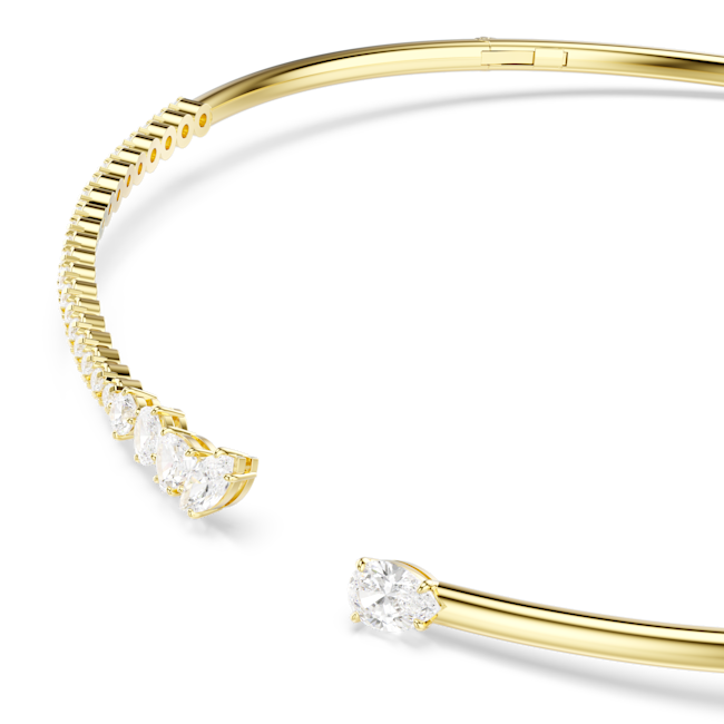 SWAROVSKI Mesmera choker, Mixed cuts, White, 18K gold finish 5765320