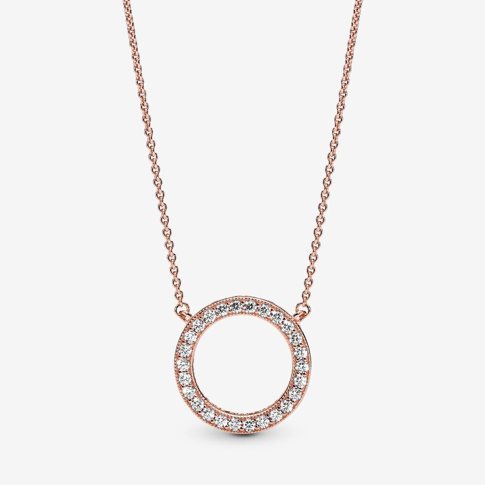 PANDORA Circle of Sparkle Necklace 580515CZ - 580515CZ-45
