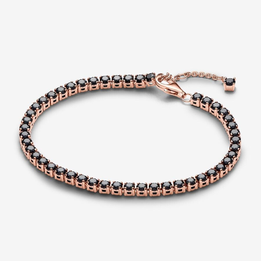PANDORA Black Sparkling Tennis Bracelet 581469C02
