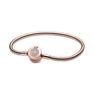 PANDORA Moments Sparkling Crown O Snake Chain Bracelet 589046C01