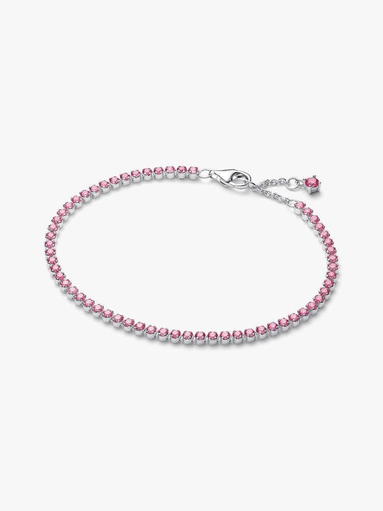 PANDORA Pink Small Tennis Bracelet Sterling silver 593927C02