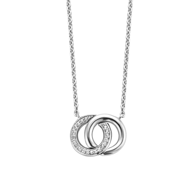 Ti Sento interlinking circle pendant 3822ZI