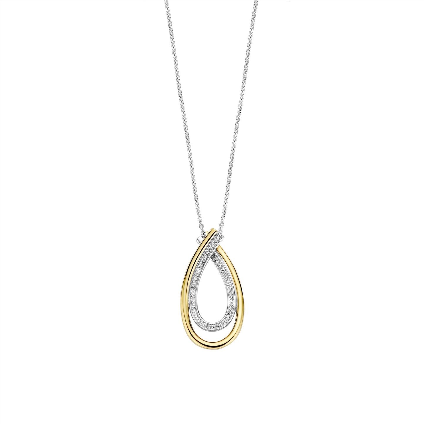 Ti Sento Organic Zirconia Necklace 34121ZY