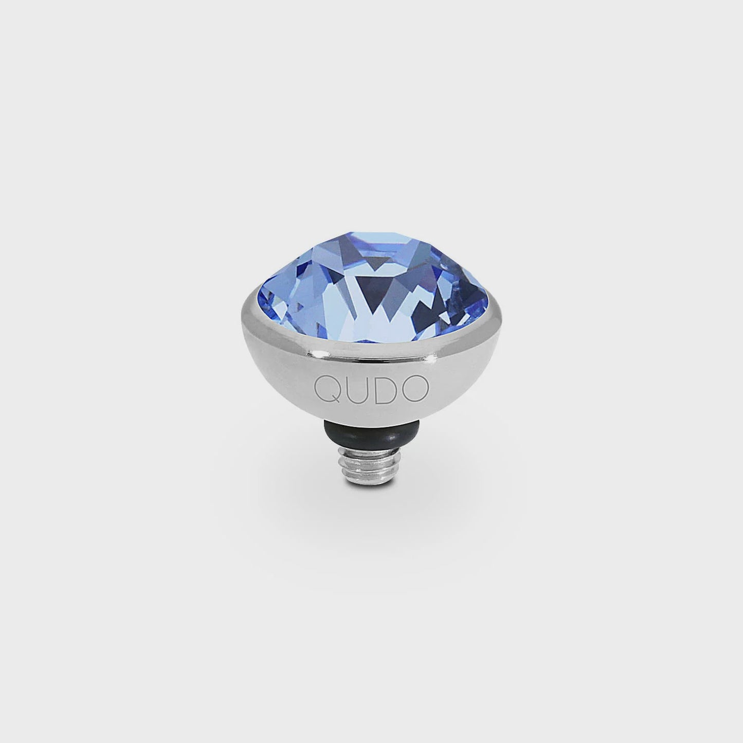 Qudo S/S Bottone 10mm Top Light Sapphire 627308