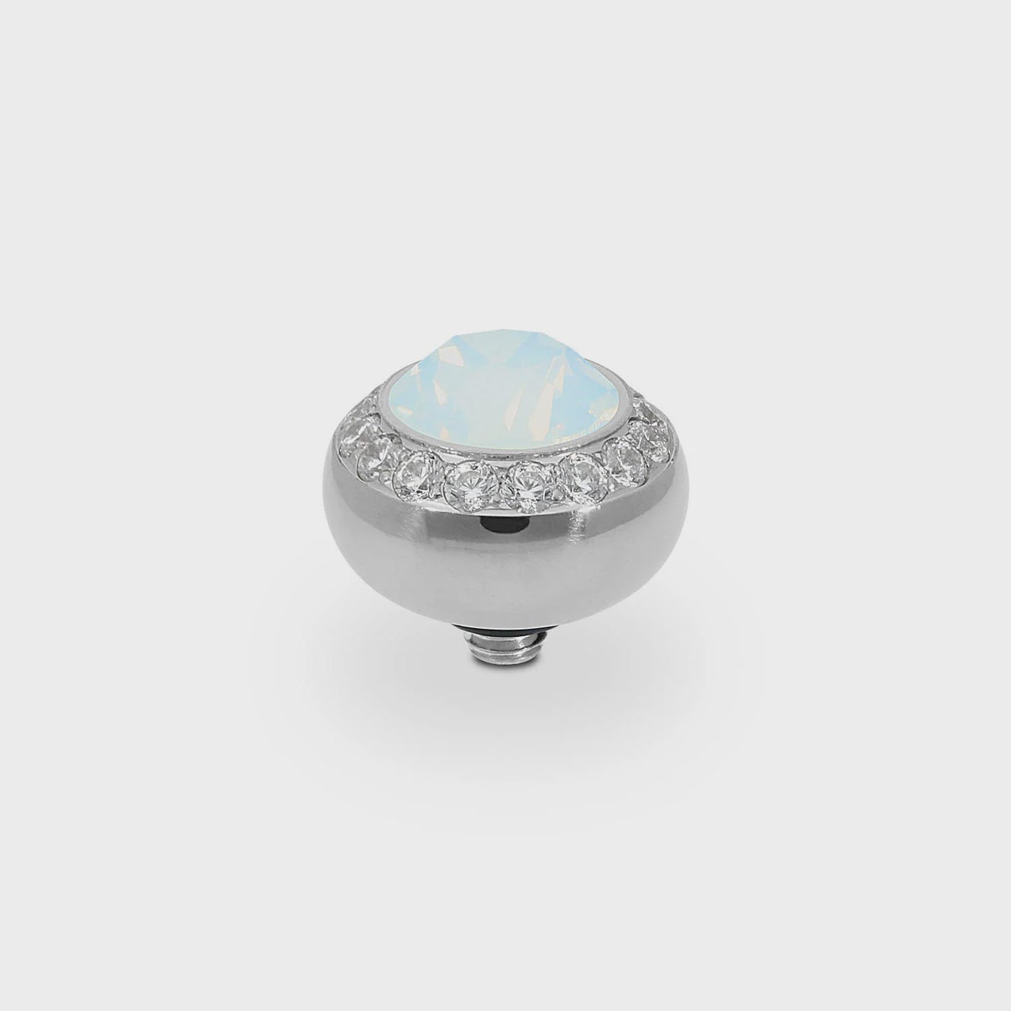 Qudo S/S Tondo Deluxe 10mm Top White Opal 629003