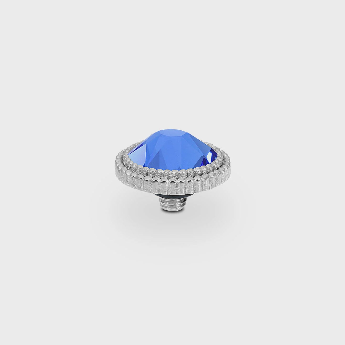 Qudo S/S Fabero Flat 10mm Top Sapphire 664736