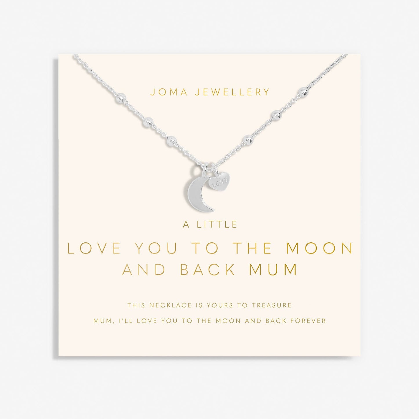 Joma 'Love You To The Moon And Back Mum' Mother's Day A Little Necklace 6930