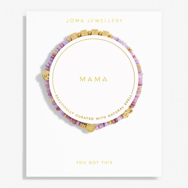 Joma Happy Little Moments 'Mama' Bracelet in Gold Plating 7079