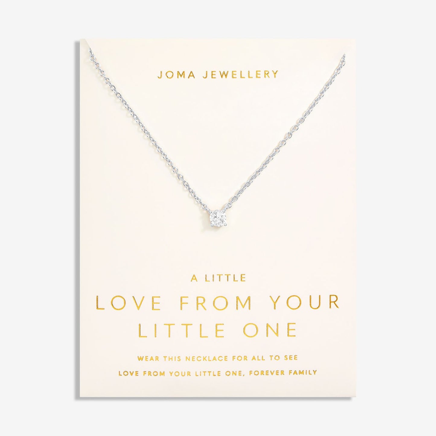 Joma Love From Your Little Ones 'One' Necklace in Silver Plating 7298