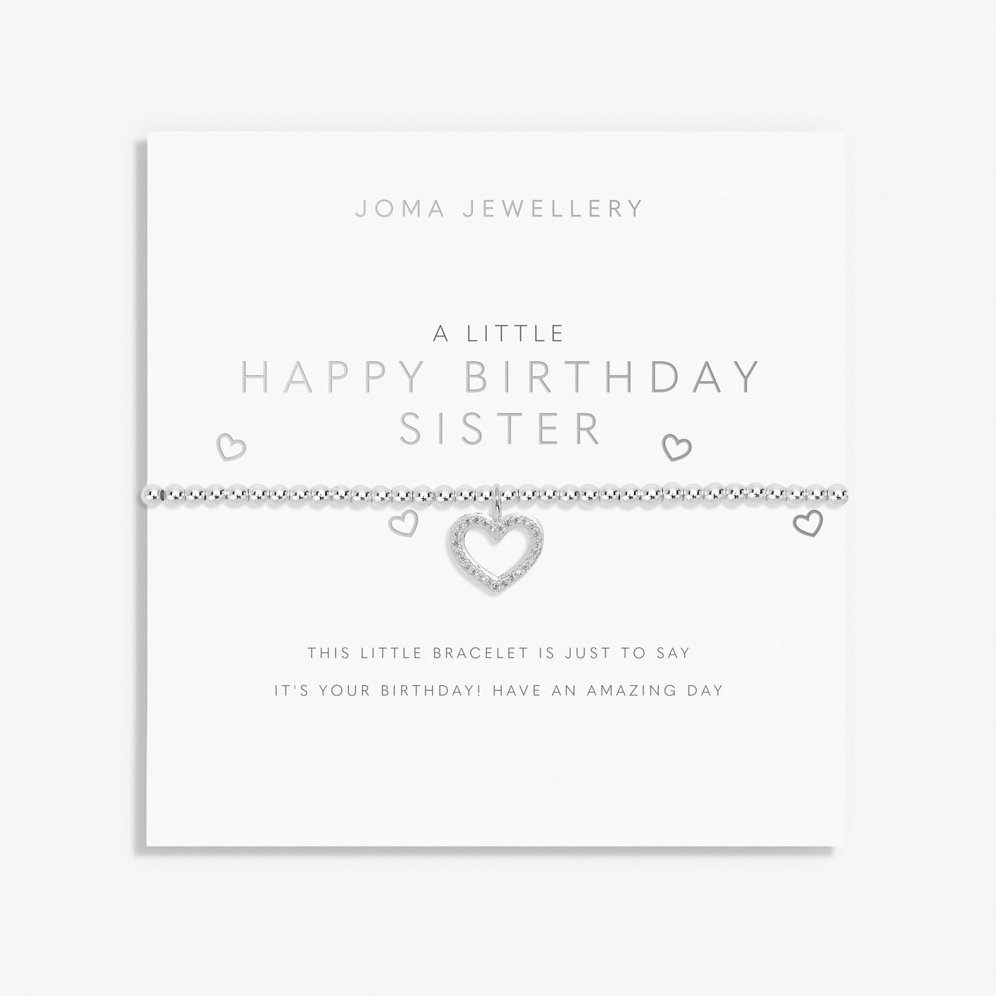 Joma Jewellery A Little Happy Birthday Sister Bracelet 7406