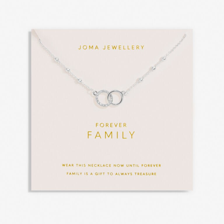 Joma Jewellery Forever Yours 'Forever Family' Necklace In Silver Plating 7489