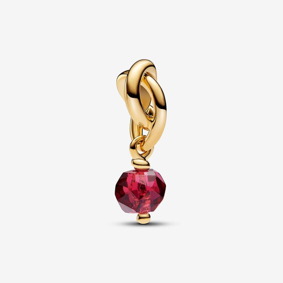 PANDORA July Birthstone Eternity Circle Dangle Charm 763462C07