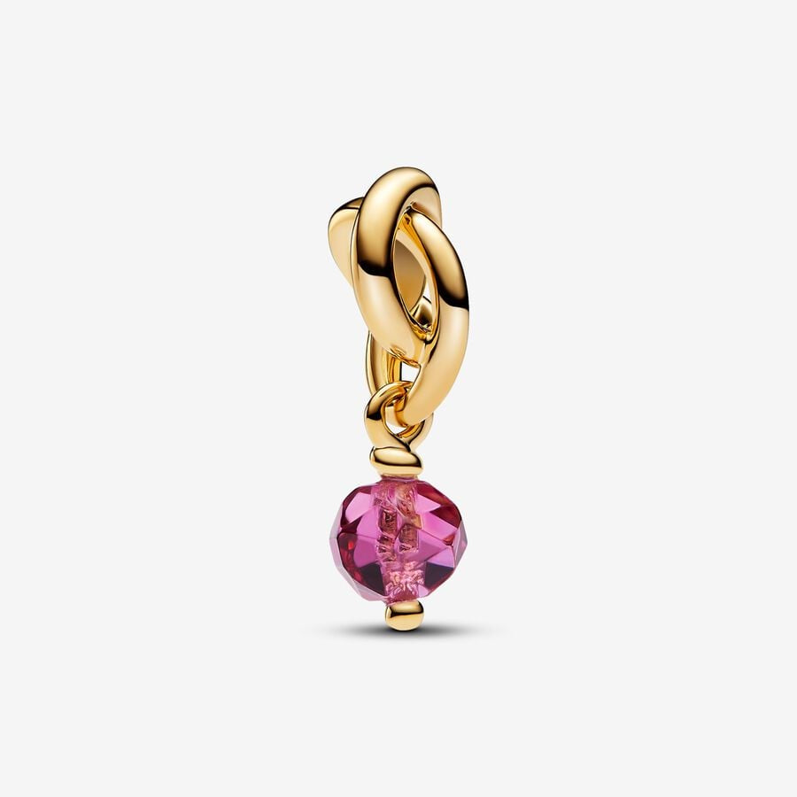 PANDORA October Birthstone Eternity Circle Dangle Charm 763462C10