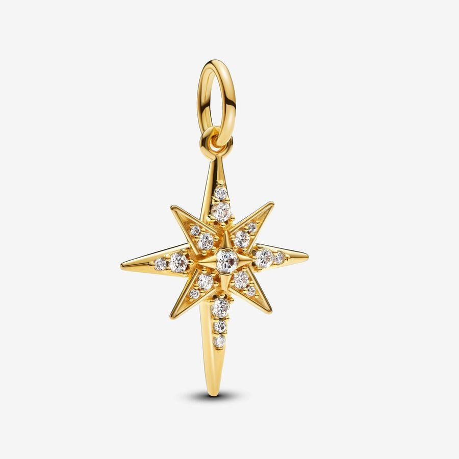 PANDORA Sparkling North Star Dangle Charm 763608C01
