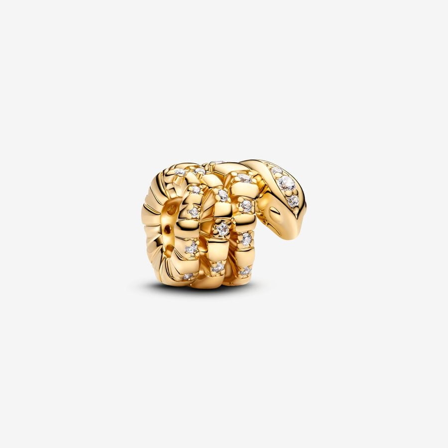 PANDORA Curled Snake Charm 763618C01