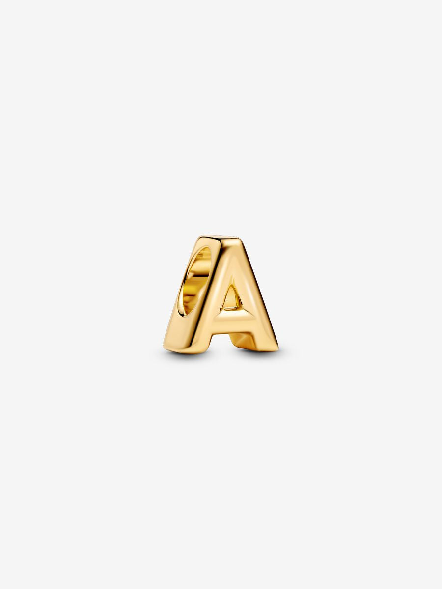 PANDORA Gold Plated Letter A Charm 763947C00