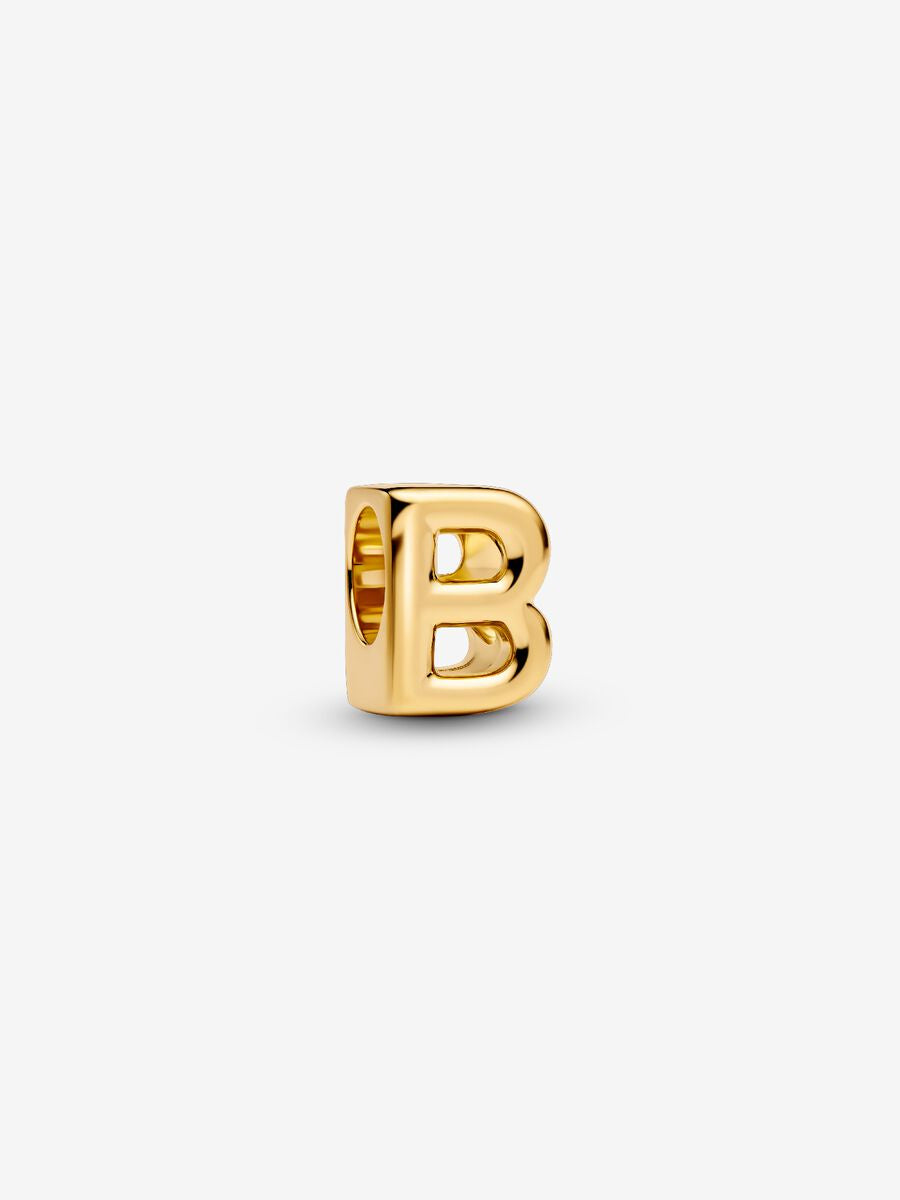PANDORA Gold Plated Letter B Charm 763948C00