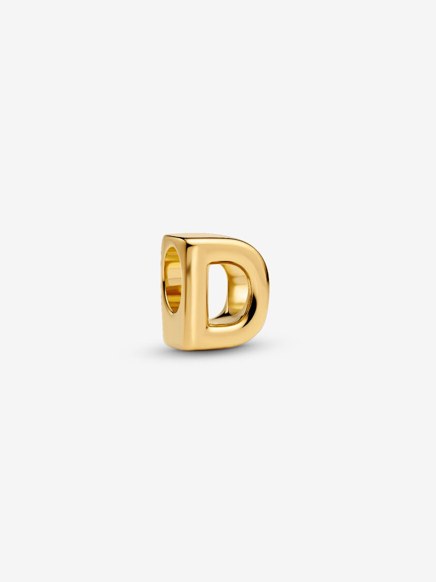 PANDORA Gold Plated Letter D Charm 763950C00