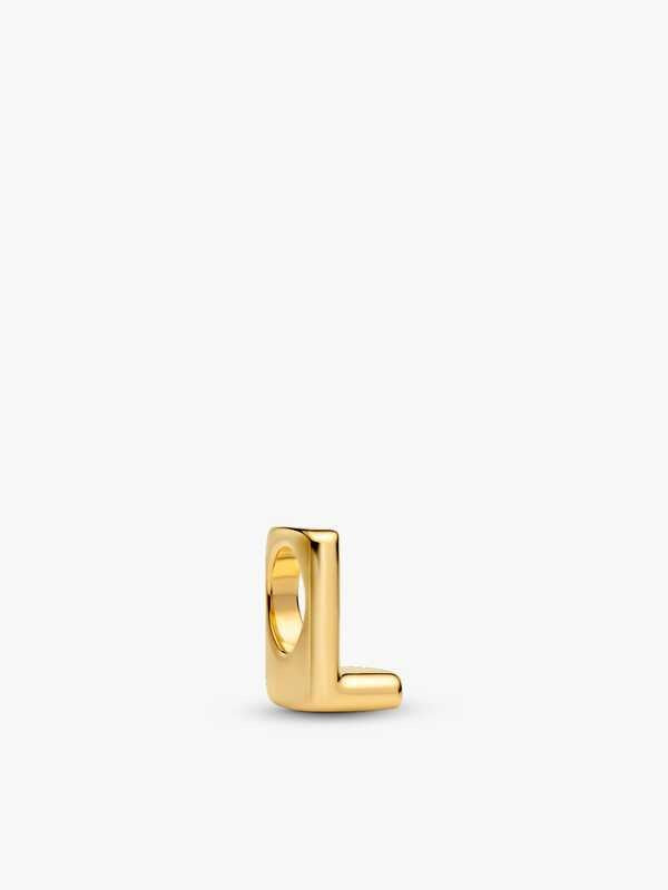 PANDORA Gold Plated Letter L Charm 763958C00