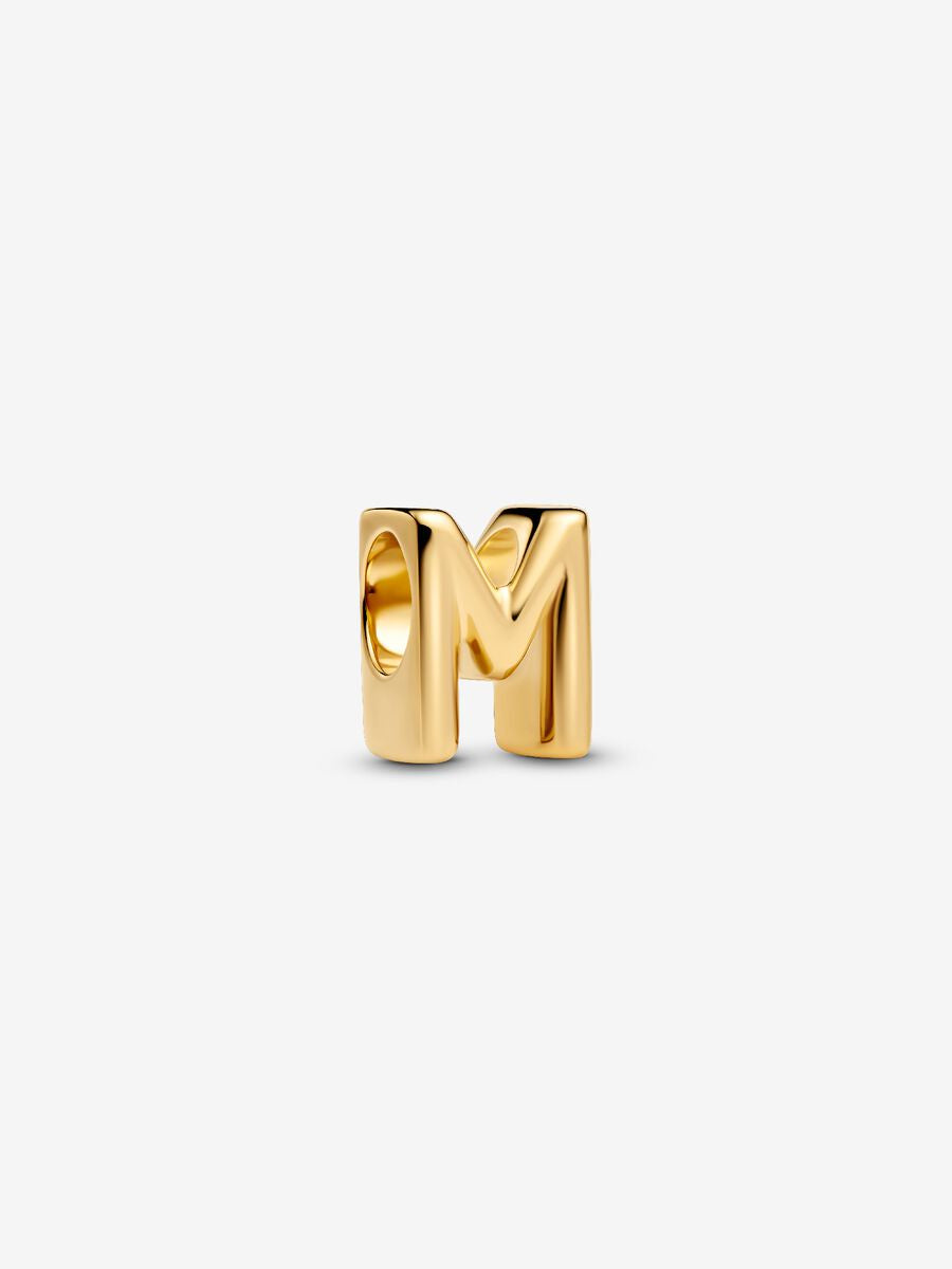 PANDORA Gold Plated Letter M Charm 763959C00
