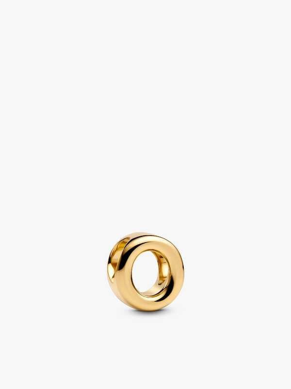 PANDORA Gold Plated Letter O Charm 763961C00