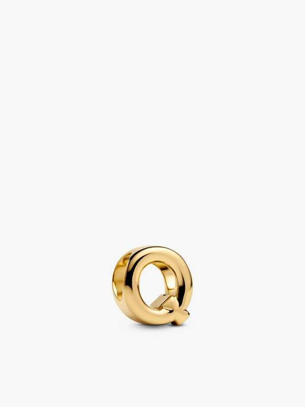 PANDORA Gold Plated Letter Q Charm 763963C00