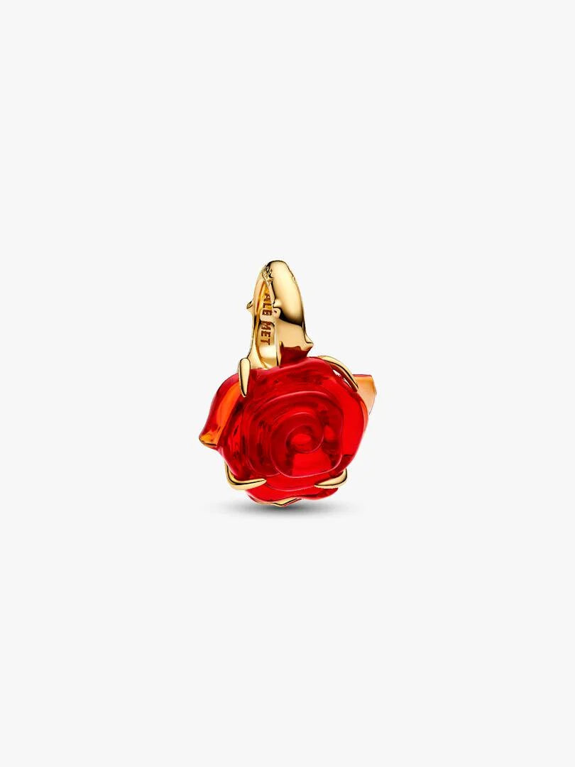 PANDORA Disney Beauty & The Beast Red Murano Dangle 764018C01