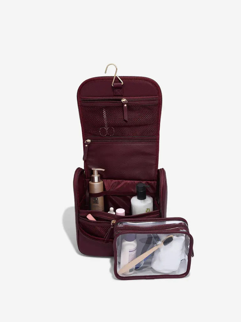 Stackers Burgundy Large Hanging Washbag 76424